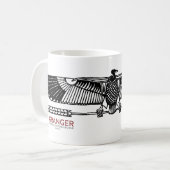 エジプトの記号: ハゲタカ コーヒーマグカップ (正面左)