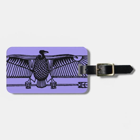 エジプトの記号: ハゲタカ ラゲッジタグ (正面横)