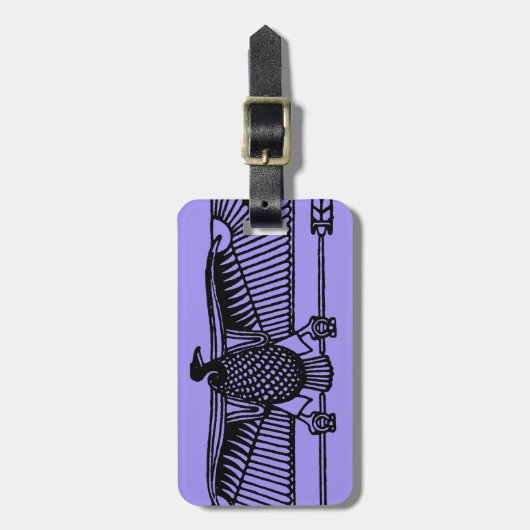 エジプトの記号: ハゲタカ ラゲッジタグ (正面縦)