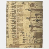 エジプトの記号 フリースブランケット (正面)