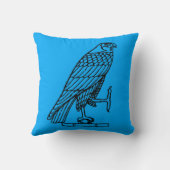 エジプトの記号: 《鳥》ハヤブサ クッション (裏面)