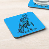 エジプトの記号: 《鳥》ハヤブサ コースター (左側)