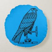 エジプトの記号: 《鳥》ハヤブサ ラウンドクッション (正面)