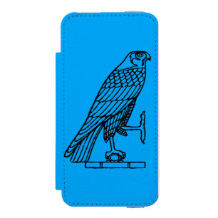 エジプトの記号: 《鳥》ハヤブサ iPhone SE/5/5sウォレットケース