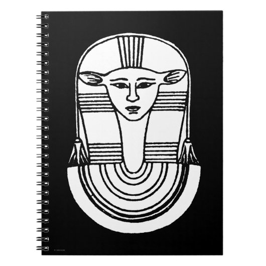 エジプトの記号: Hathor ノートブック (正面)