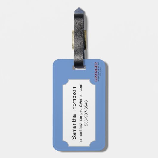 エジプトの記号: Utchat ラゲッジタグ (裏面縦)