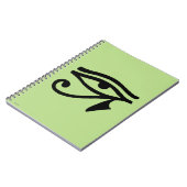 エジプトの記号: Wedjat ノートブック (左側)