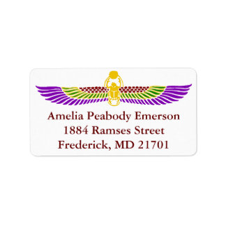 エジプトの誕生日パーティーの招待住所 シール