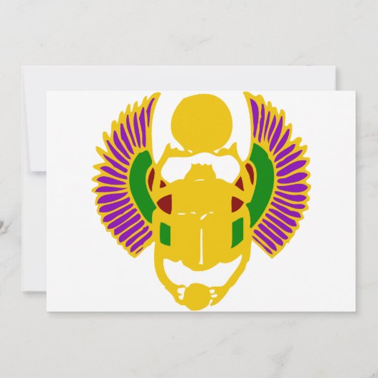 エジプトの誕生日パーティーへの招待 – シンプル 招待状 (裏面)