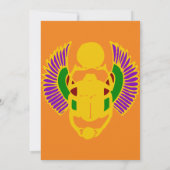 エジプトの誕生日パーティーへの招待 招待状 (裏面)