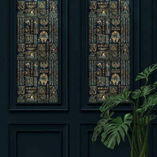 エジプトの象形文字と神 – アワビと金ゴールド 壁紙