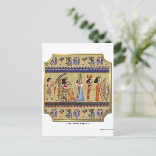 エジプトの象形文字のアパレル、ギフト収集品 ポストカード (スタンド正面)