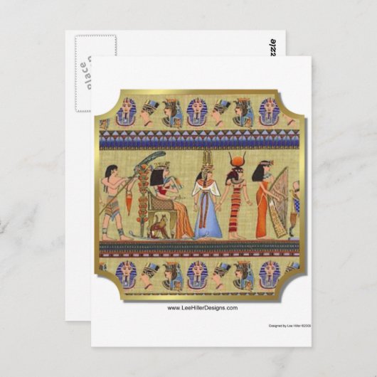 エジプトの象形文字のアパレル、ギフト収集品 ポストカード (正面/裏面)