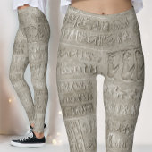 エジプトの象形文字の大きなパターン レギンス