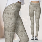 エジプトの象形文字の大きなパターン レギンス