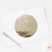 エジプトの象形文字シール ラウンドシール (封筒)