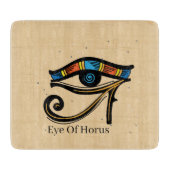 エジプトの象形文字パピルスのホロスの眼 カッティングボード (正面)
