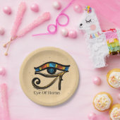 エジプトの象形文字パピルスのホロスの眼 ペーパープレート (パーティー)