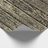 エジプトの象形文字金ゴールドフェイクフォキエ黒木 ラッピングペーパー (角)