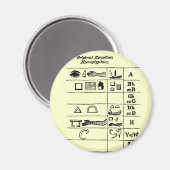 エジプトの象形文字 マグネット (正面/裏面)