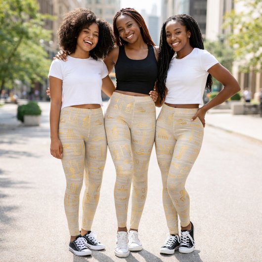 エジプトの象形文字 レギンス