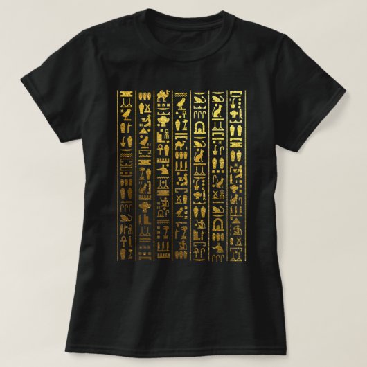 エジプトの象形文字 – 古代エジプト Tシャツ (デザイン正面)