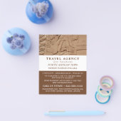 エジプトの象形文字、旅行社広告の チラシ (シングル)