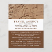 エジプトの象形文字、旅行社広告の チラシ (正面)