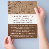 エジプトの象形文字、旅行社広告の チラシ (手)