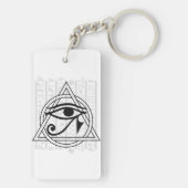 エジプトの象形文字 – Eye of Horus キーホルダー (裏面)