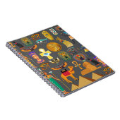 エジプトの象形記号パターンpharaoh ノートブック (右側)