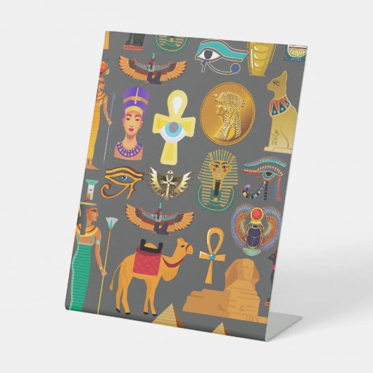 エジプトの象形記号パターンpharaoh 台座サイン (正面)