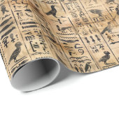 エジプトの象形鳥模様2 ラッピングペーパー (ロールコーナー)