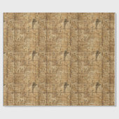 エジプトの象形鳥模様2 ラッピングペーパー (フラット)