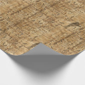 エジプトの象形鳥模様2 ラッピングペーパー (角)