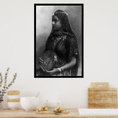 エジプトの踊りガールと彼女のタンバリン1904 ポスター (キッチン)