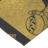 エジプトの金ゴールドのヒエログリフおよび記号のコラージュ テーブルクロス (アングル)