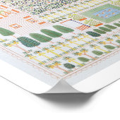 エジプトの高位の高官の庭から ポスター (角)