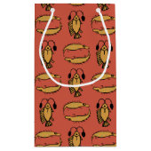 エジプトの魚、クロコダイルの赤い小さな抱き枕 スモールペーパーバッグ (裏面)