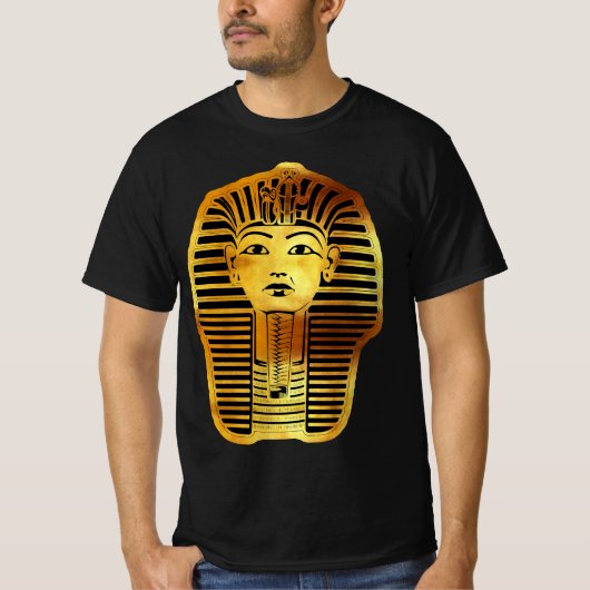 エジプトの黄金トゥタンクハメン仮面 Tシャツ (正面)