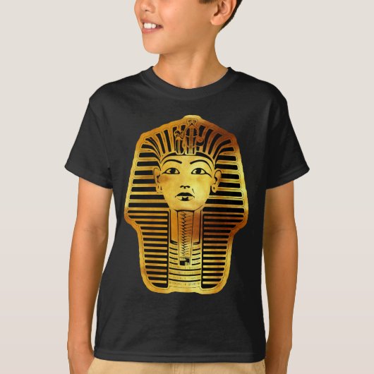 エジプトの黄金トゥタンクハメン仮面 Tシャツ (正面)