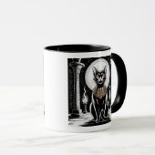 エジプトの黒猫の郷土料理 マグカップ (正面右)