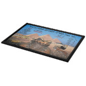 エジプトの10ペスト-ヘブライ及び英語 カッティングボード (角)