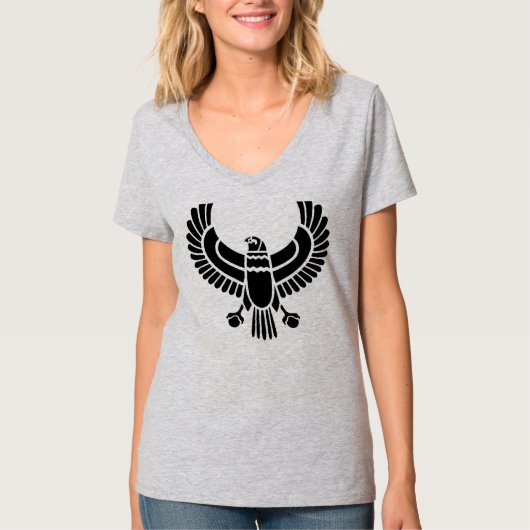 エジプトの《鳥》ハヤブサのティー Tシャツ (正面)