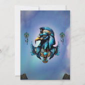 エジプトの《鳥》ハヤブサ神をホロス。 招待状 (裏面)