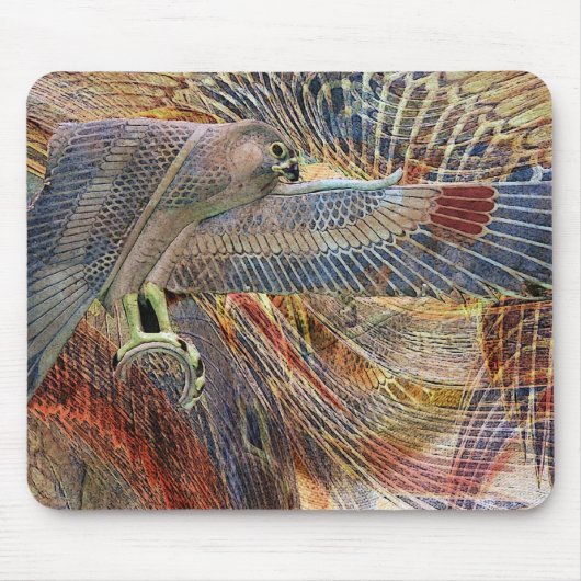 エジプトの《鳥》ハヤブサ マウスパッド (正面)
