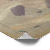 エジプトのDeir el Bahriで断崖 ポスター (角)