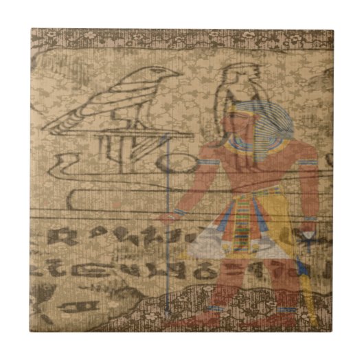 エジプトのHieroglyphic タイル (正面)