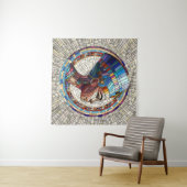 エジプトのNefertiti – モザイクアート タペストリー (インサイチュ(横))