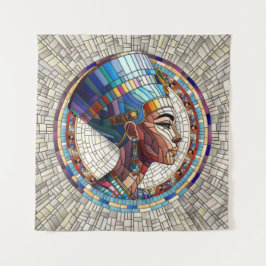 エジプトのNefertiti – モザイクアート タペストリー